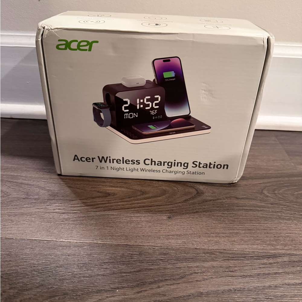 Acer 7-in-1 Wireless Charging Station - Black